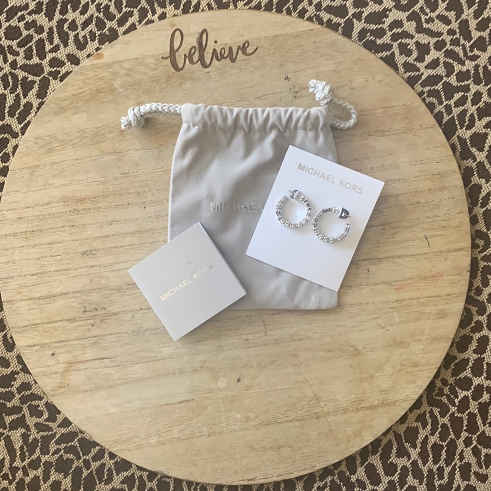 Hoop studded earrings by Michael lots